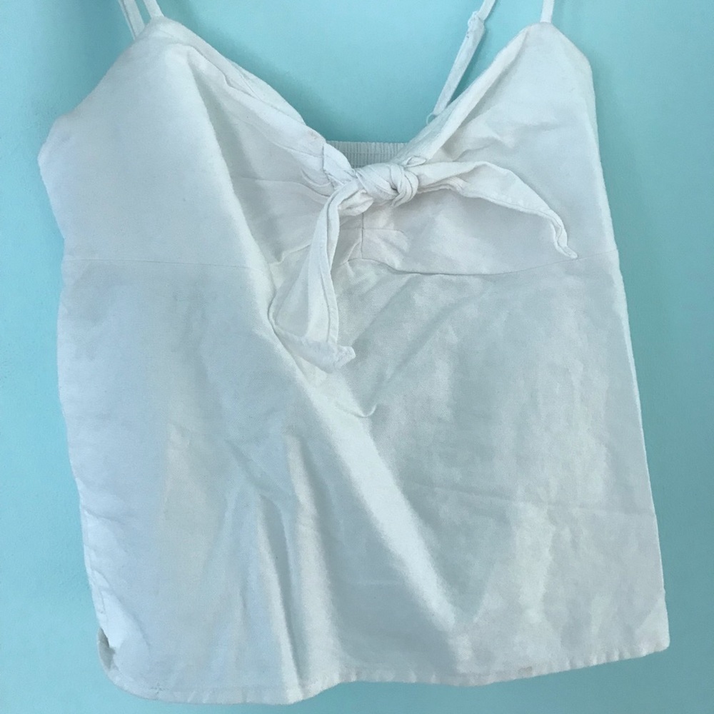 White crop top